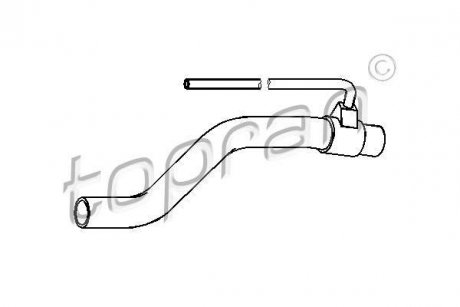 Шланг радіатора (система охолодження) Volkswagen Passat TOPRAN / HANS PRIES 111978