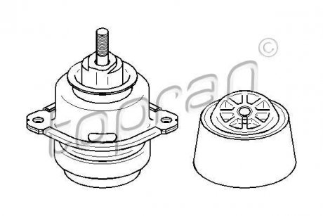 Подушка двигателя Volkswagen Touareg, Audi Q7 TOPRAN / HANS PRIES 112132