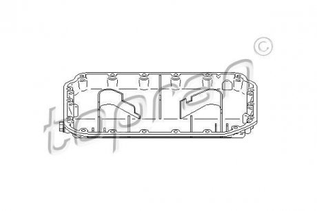 Масляний піддон Audi 80, A8, A4, A6 TOPRAN / HANS PRIES 112338