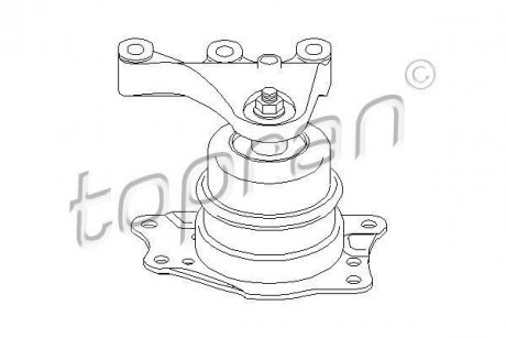 Подушка двигуна Volkswagen Polo, Skoda Fabia, Seat Ibiza TOPRAN / HANS PRIES 113306