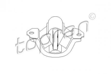 Подушка двигателя перед. TOPRAN / HANS PRIES 201 369