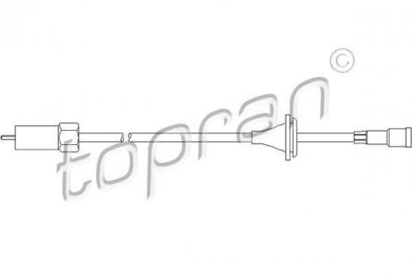 Купить Трос спидометра Opel Kadett, Ascona TOPRAN / HANS PRIES 202220 (фото1) подбор по VIN коду, цена 412 грн.