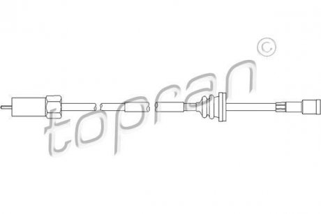 Трос спидометра Opel Astra/Vectra 1.4, 1.6, 1.8, 2.0, 1.7TD TOPRAN / HANS PRIES 202 222