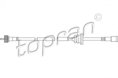Купить Трос спидометра Opel Vectra, Astra TOPRAN / HANS PRIES 202223 (фото1) подбор по VIN коду, цена 444 грн.