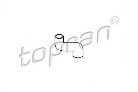 Патрубок системы охлаждения Opel Kadett, Vectra, Ascona, Astra TOPRAN / HANS PRIES 205721