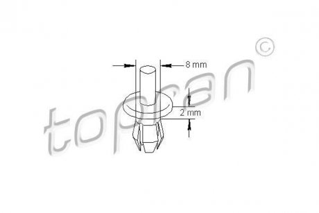 Заклепка распорная TOPRAN / HANS PRIES 205797