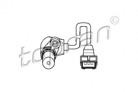 Датчик положения коленчатого вала Opel Kadett, Ascona, Vectra, Omega, Astra, Frontera TOPRAN / HANS PRIES 205887 (фото1)