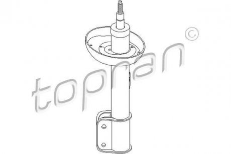 Амортизатор газовий переднийній, правий TOPRAN / HANS PRIES 206692