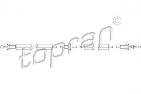 Купить Трос капота Ford Escort, Orion TOPRAN / HANS PRIES 302780 (фото1) подбор по VIN коду, цена 620 грн.