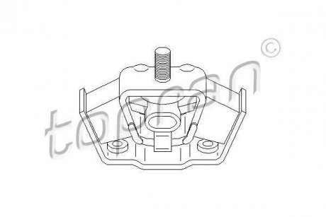 Подушка двигателя TOPRAN / HANS PRIES 400040