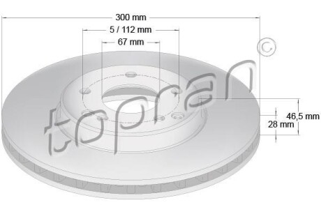 Гальмівні диски TOPRAN / HANS PRIES 400855