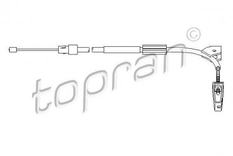 Трос ручного тормоза Mercedes W168 TOPRAN / HANS PRIES 407781