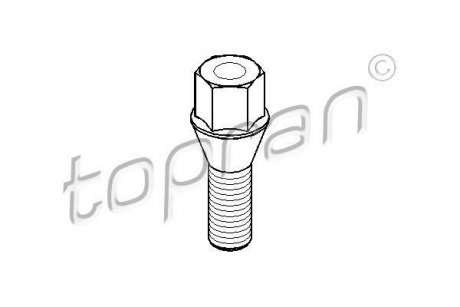 Болт колісний Renault Megane, BMW E21, E30, E36, E12, E28, E34, E23, E32, E31, Renault Kangoo, BMW E91, E38 TOPRAN / HANS PRIES 501 536