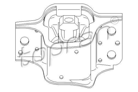 Подушка двигуна права TOPRAN / HANS PRIES 700 526