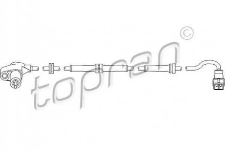 Купить Датчик ABS Citroen Berlingo, Peugeot Partner TOPRAN / HANS PRIES 721605 (фото1) подбор по VIN коду, цена 692 грн.