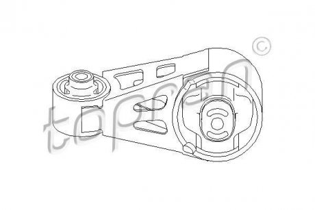 Подушка двигуна Renault 19, Megane, Clio TOPRAN / HANS PRIES 722311