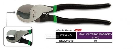 Купить Кусачки 10" (для отрезания кабеля) Toptul dnaa1210 (фото1) подбор по VIN коду, цена 939 грн.