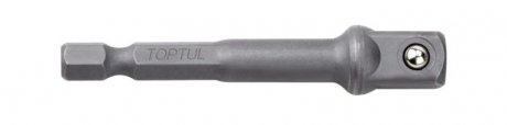 Переходник 1/4"х3/8" L65 (6-гр. под шуруповерт Х квадрат) Toptul fpka0812
