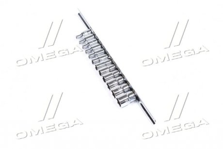 Набор головок 1/4" 12ед. 4~13мм (на планке) Toptul gaaq0801u