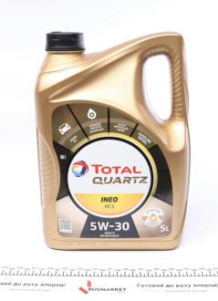 Масло 5W30 Quartz INEO MC3 Dexos2 (5L) 157103 TOTAL 213698