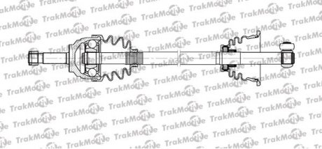 NISSAN Полуось лев. L=625,7mm, 21 зуб. KUBISTAR (X76) 1.5 dCi 05-09, RENAULT CLIO II 1.4 98-05, KANGOO 1.5 dCi 03- Renault Kangoo, Clio, Nissan Kubistar TrakMotive 30-1112