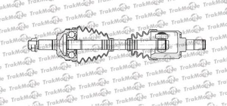 LAND ROVER Піввісь правий. L=590mm 28/25 зуб FREELANDER I (L314) 2.0 Td4 4x4 01-06 TrakMotive 30-1115