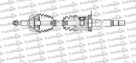 VW Полуось прав L=1026,5mm 38/37 зуб. MULTIVAN V 2.0 TDI 09-15, TRANSPORTER V 2.0 BiTDI 09-15 Volkswagen Transporter, Multivan TrakMotive 30-1119