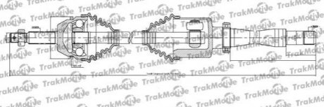 Приводний вал. пров. прав. c ABS L=1092,5 FORD Transit 2,2-2,4TDCi 04- TrakMotive 30-1144