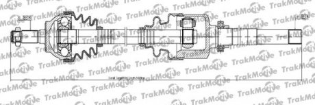 CITROEN Полуось прав L=842,5mm 21/24 зуб. C15 1.9 D 00-05, VISA 16 GTI 86-91, PEUGEOT 205 I (741A/C) 1.6 GTI TrakMotive 30-1228