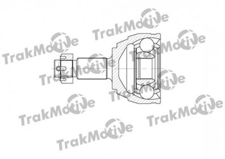 FIAT Шрус наружный Комплект 27/29 зуб. ULYSSE 2.2 JTD 02-06, LANCIA PHEDRA 2.2 JTD 02-10 TrakMotive 40-0579