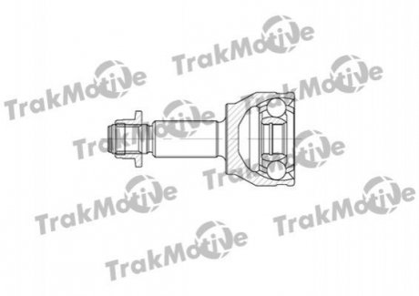 FORD Шрус наружный Комплект 25/20 зуб. Fiesta,Fusion 1.4TDCi 01- TrakMotive 40-0580