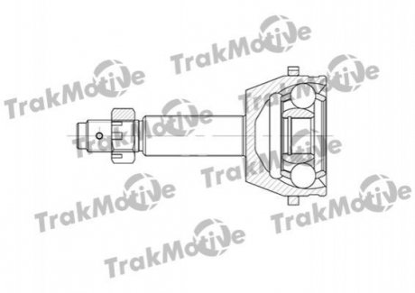 FORD Шрус зовнішній Комплект 28/28 зуб. з ABS 48 зуб. TRANSIT 2.2 TDCi 06-14 Ford Transit TrakMotive 40-0583