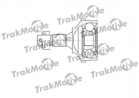 PEUGEOT ШРКШ зовнішній Комплект 34/25 зуб. c ABS 48 зуб. 206 CC (2D) 1.6 HDi 110 05-07 Peugeot 206 TrakMotive 40-0596