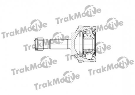 NISSAN ШРКШ Зовнішній Комплект з ABS 30/21 зуб. KUBISTAR Фургон (X76) 1.2 03-, RENAULT CLIO II (BB_, CB_) 1.2 98-10, KANGOO (KC0/1_) 1.2 97-, SYMBOL II (LU_) 1.4 08-14 TrakMotive 40-0599