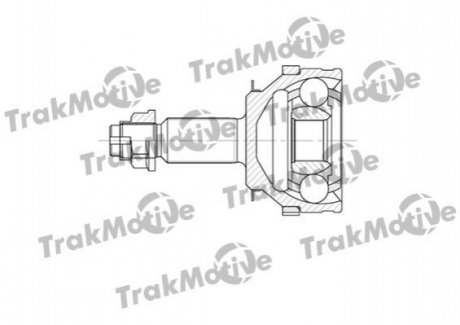 RENAULT ШРУС наружный Комплект с ABS 28/27 зуб. Master II,Opel Movano 2.5/2.8D 98- TrakMotive 40-0601
