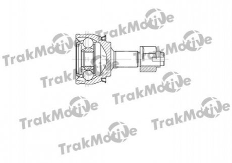 FIAT ШРУС наружный 22/27 зуб. Punto 1,2 03-, Grande Punto 1,2 05-, OPEL Corsa 1,0-1,2 06- Opel Corsa, Fiat Punto, Grande Punto, Alfa Romeo Mito TrakMotive 40-0616