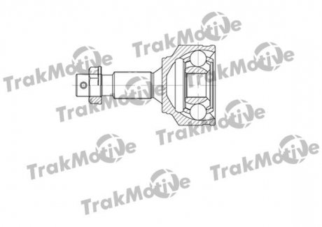 PEUGEOT Шрус зовнішній к-кт 28/34 зуб.407 1.8/2.0/2.2/3,0 04-,Citroen C5 08- Peugeot 407 TrakMotive 40-0655