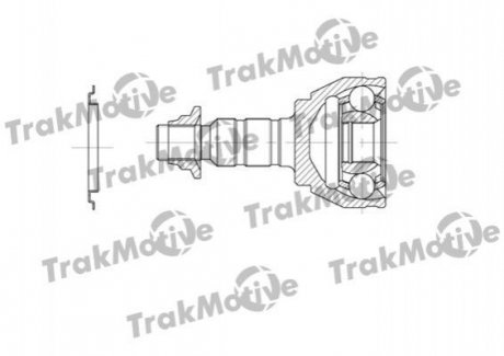 CHEVROLET Шрус зовнішній Комплект 34/30 зуб. CRUZE (J300) 1.7 D 12-, ORLANDO (J309) 2.0 D 11-15 TrakMotive 40-0671
