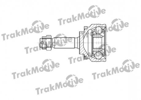 MITSUBISHI ШРКШ Комплект с ABS внешн. 25/33 зуб. Galant -04 TrakMotive 40-0688
