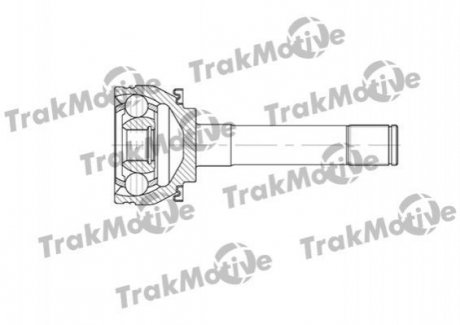 MITSUBISHI ШРУС зовніш. Комплект 28/25 зуб. Pajero Sport 03-, L200 Mitsubishi Pajero, L200 TrakMotive 40-0718