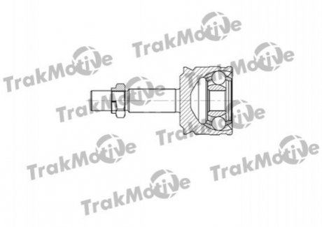 SMART Шрус зовнішній Комплект 21/25 зуб. FORFOUR (454) 1.1 04-06 TrakMotive 40-0725