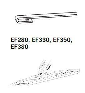 Щітка склоочисника каркасна 350mm (14'') ExactFit Сonventional Trico ef350