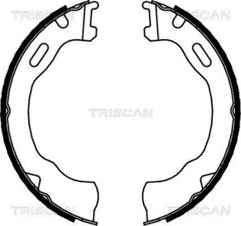 Комплект гальмівних колодок, Стоянкове гальмо TRISCAN 810080007