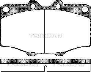 Колодки тормозные передние Toyota Land Cruiser, Hilux, 4-Runner TRISCAN 811010034