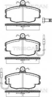 Купить Колодки тормозные передние Renault 19, 21, Espace, Clio, Megane TRISCAN 811010041 (фото1) подбор по VIN коду, цена 760 грн.