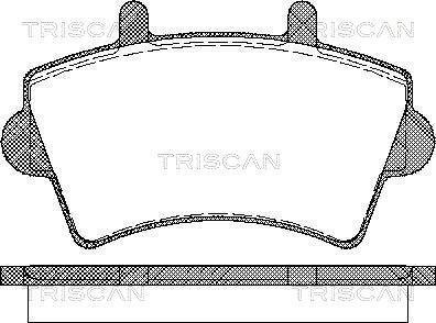 Колодки тормозные дисковые TRISCAN 8110 10527