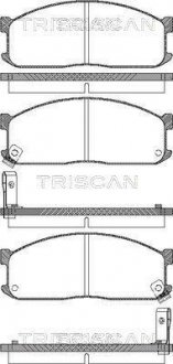 Колодки тормозные передние TRISCAN 811010873