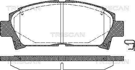 Купити Колодки гальмівні передні Toyota Carina, Avensis TRISCAN 811013014 (фото1) підбір по VIN коду, ціна 840 грн.