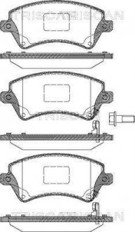 Купить Колодки тормозные дисковые Toyota Corolla TRISCAN 8110 13058 (фото1) подбор по VIN коду, цена 851 грн.