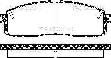 Тормозные колодки задние Toyota Celica, Lexus GS TRISCAN 811013152